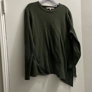 RACHEL Rachel Roy asymmetrical olive green sweater